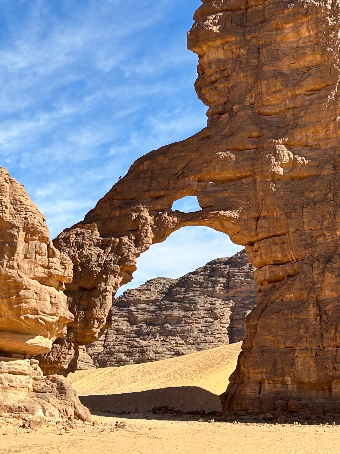 Une arche naturelle dans le grès