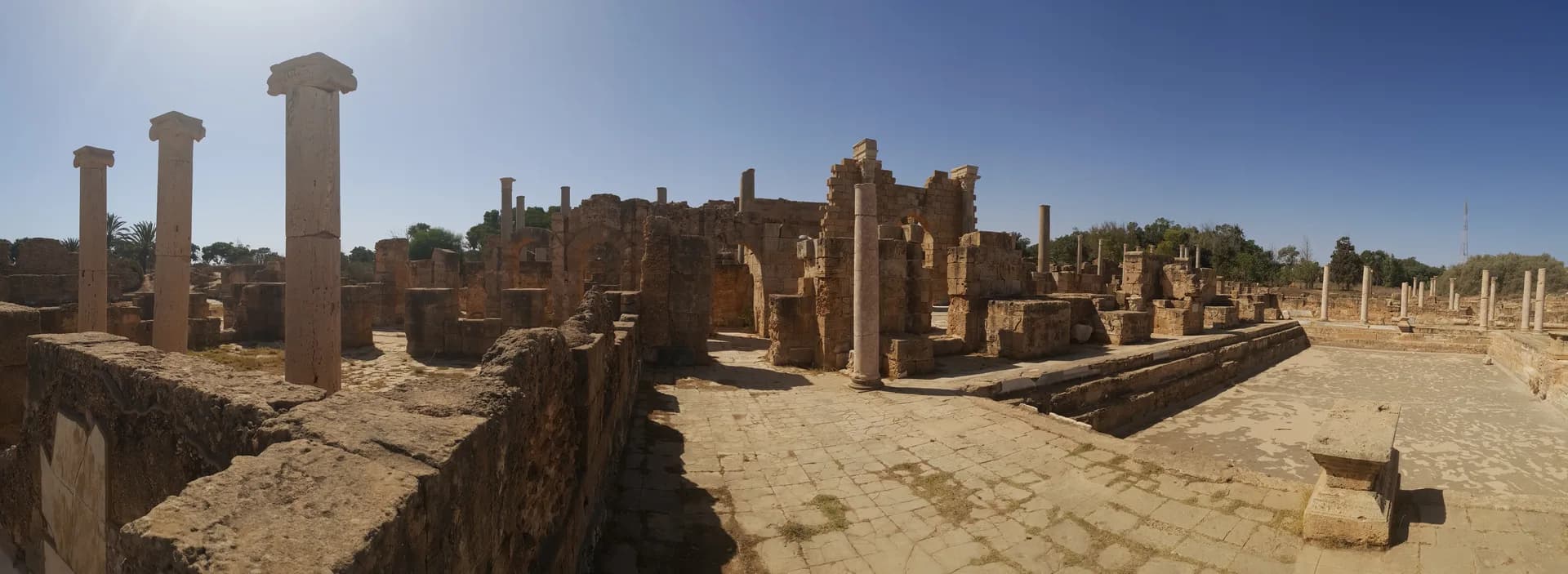 Les thermes d’Hadrien à Leptis Magna