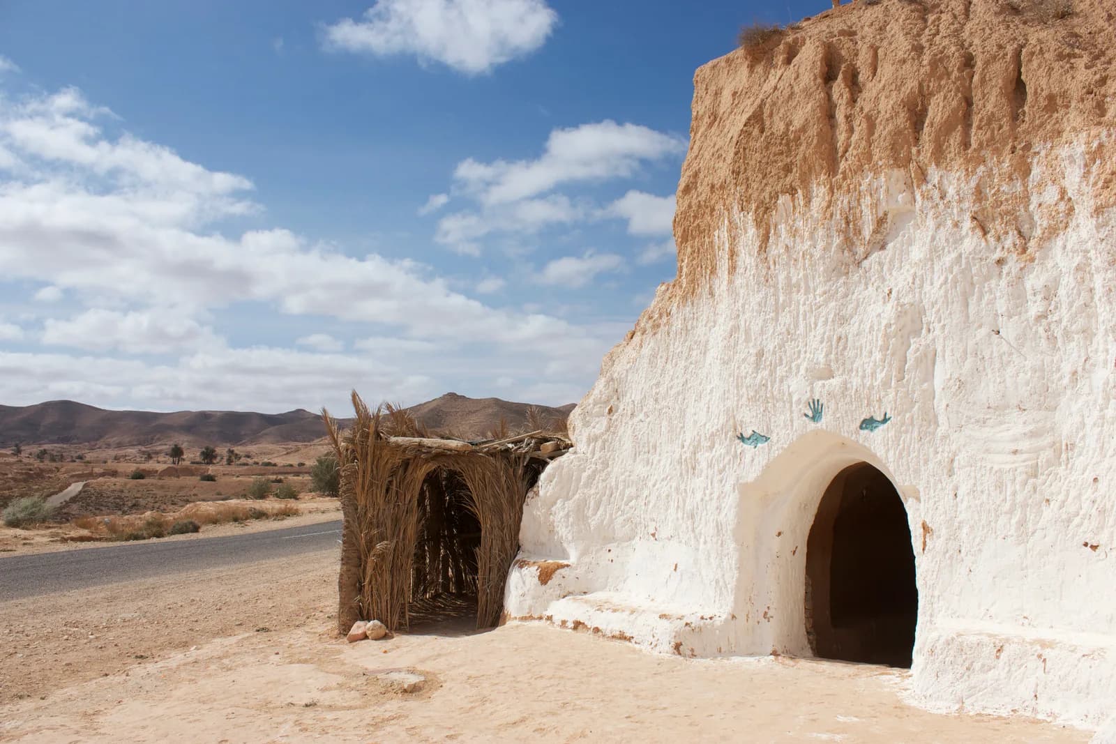 Entrée d’une habitation troglodytique à Matmata